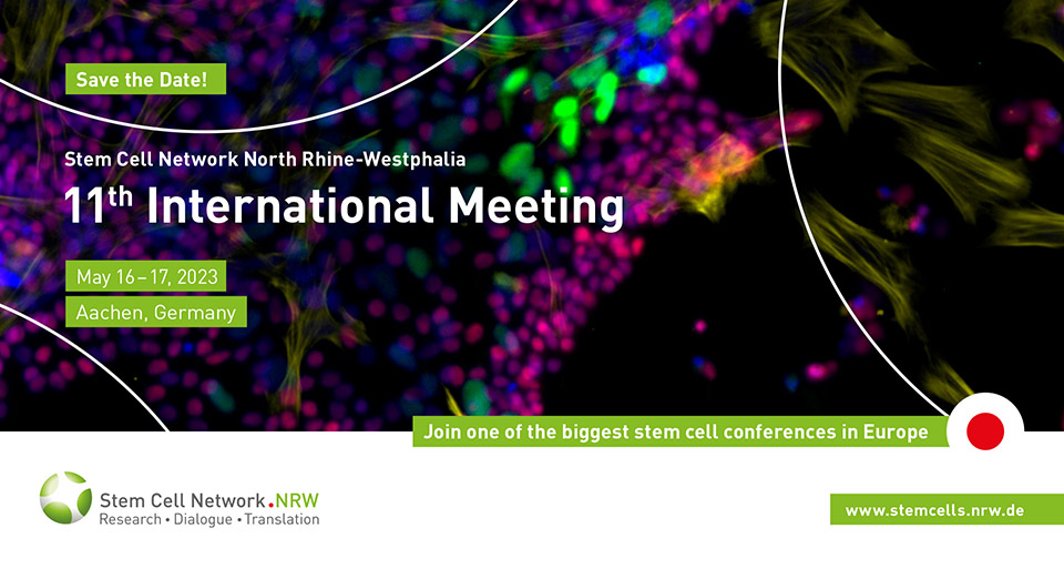 Save the Date Flyer 11th International Meeting Stem Cell Network.NRW